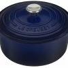 Hot Sale 💯 Le Creuset 3.5 Qt. Round Signature Dutch Oven With Stainless Steel Knob | Indigo Blue 🧨 -Le Creuset Shop le creuset 3.5 quart round dutch oven