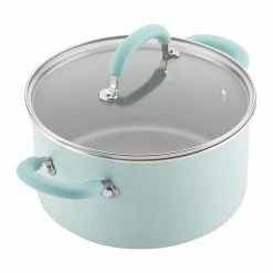 Top 10 ⌛ Rachael Ray 13-Piece Enameled Cookware Set | Light Blue Shimmer 🧨 -Le Creuset Shop lightbluecook6