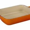 Top 10 👏 Le Creuset 5.25 Qt. Rectangular Signature Cast Iron Roaster | Flame Orange 🤩 -Le Creuset Shop ls2011 332 5.25 quart cast iron roaster flame orange le creuset