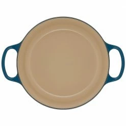 Best Sale 🎉 Le Creuset 5.5 Qt. Round Signature Cast Iron Dutch Oven With Stainless Steel Knob | Deep Teal 👏 -Le Creuset Shop ls2501 267dss 4