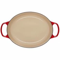Best deal 🎁 Le Creuset 6.75 Qt. Oval Signature Dutch Oven | Noel (Cerise/Cherry Red) ✔️ -Le Creuset Shop ls2502 3167ncsg 4