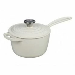 Wholesale 🎉 Le Creuset 5-Piece Signature Cookware Set With Stainless Steel Knobs | White ⌛ -Le Creuset Shop ls2518 1616ss enameled cast iron sauce pan 1.75 quart 1
