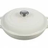 Best reviews of 😍 Le Creuset 3.5 Qt. Signature Enameled Cast Iron Braiser With Stainless Steel Knob | White 🥰 -Le Creuset Shop ls2532 3016ss signature 3.5 quart braiser white