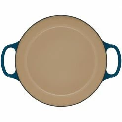 Discount 🛒 Le Creuset 3.5 Qt. Signature Braiser With Stainless Steel Knob | Deep Teal 👏 -Le Creuset Shop ls2532 307dss 4