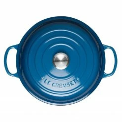 Deals 🥰 Le Creuset 2.25 Qt. Signature Enameled Cast Iron Braiser With Stainless Steel Knob | Marseille Blue 👏 -Le Creuset Shop marsmain3