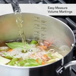 Outlet 🧨 KitchenAid Non-Electrics KitchenAid Stainless Steel 3-Ply Cookware Set | 11-Piece ❤️ -Le Creuset Shop measurementlines