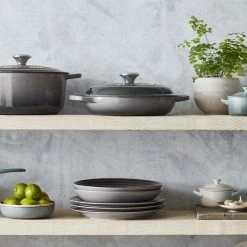 Flash Sale ✨ Le Creuset 2.25 Qt. Signature Enameled Cast Iron Braiser With Stainless Steel Knob | Oyster Grey 🔥 -Le Creuset Shop oyster 8