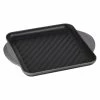 Cheap 😀 Le Creuset 9.5" Square Signature Enameled Cast Iron Grill Pan | Oyster Grey 🧨 -Le Creuset Shop oystergrill1