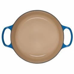 Budget ⭐ Le Creuset 5.5 Qt. Round Signature Cast Iron Dutch Oven With Stainless Steel Knob | Marseille Blue ⌛ -Le Creuset Shop rs10295 ls2501 2659 inside