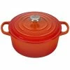 Coupon 🎉 Le Creuset 3.5 Qt. Round Signature Dutch Oven With Stainless Steel Knob | Flame Orange 🎉 -Le Creuset Shop rs11159 ls2501 222ss