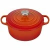 Hot Sale 🛒 Le Creuset 4.5 Qt. Round Signature Dutch Oven With Stainless Steel Knob | Flame Orange 🎉 -Le Creuset Shop rs11163 ls2501 242ss