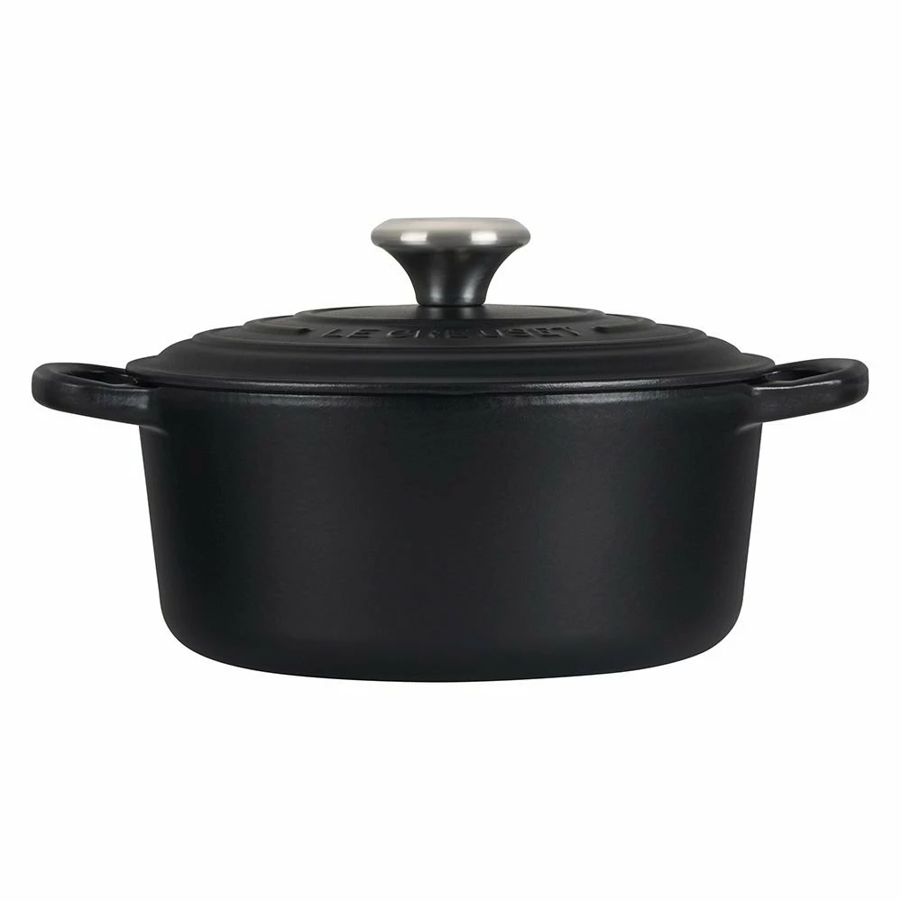 Promo 🔥 Le Creuset 3.5 Qt. Round Signature Dutch Oven With Stainless Steel Knob | Licorice ✔️ 4 Promo 🔥 Le Creuset 3.5 Qt. Round Signature Dutch Oven With Stainless Steel Knob | Licorice ✔️ - Image 2