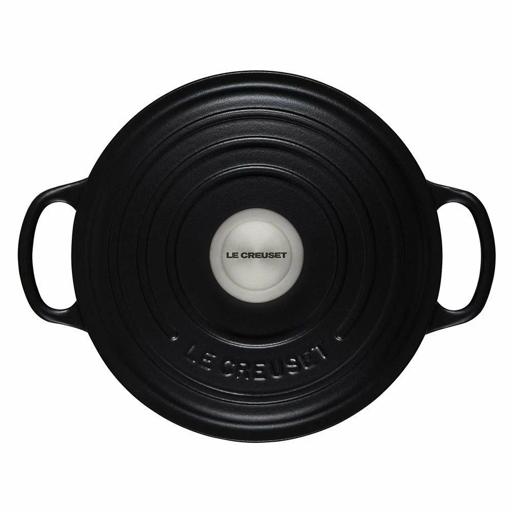 Promo 🔥 Le Creuset 3.5 Qt. Round Signature Dutch Oven With Stainless Steel Knob | Licorice ✔️ 5 Promo 🔥 Le Creuset 3.5 Qt. Round Signature Dutch Oven With Stainless Steel Knob | Licorice ✔️ - Image 3