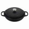 Best deal 🎉 Le Creuset 3.5 Qt. Signature Enameled Cast Iron Braiser With Stainless Steel Knob | Licorice 👏