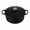 Budget 😀 Le Creuset 7.25 Qt. Round Signature Dutch Oven With Stainless Steel Knob | Licorice 🌟 -Le Creuset Shop rs11821 ls2501 2820ss 1 1