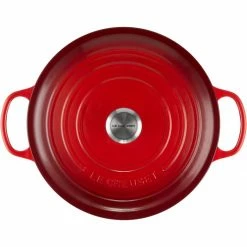 Deals ⭐ Le Creuset 9 Qt. Round Signature Dutch Oven With Stainless Steel Knob | Cerise/Cherry Red ✨ -Le Creuset Shop rs11940 lc 20200311 fr ps os 21177300602430 004s 1