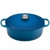 Wholesale ⭐ Le Creuset 5 Qt. Oval Signature Dutch Oven With Stainless Steel Knob | Marseille Blue ✔️