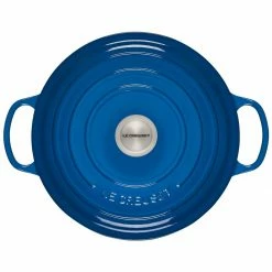 Best Pirce ⌛ Le Creuset 7.25 Qt. Round Signature Dutch Oven With Stainless Steel Knob | Marseille Blue ⭐ -Le Creuset Shop rs12404 ls2501 2859 3
