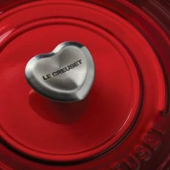 Deals 🔔 Le Creuset 3.5 Qt. Round Signature Dutch Oven With Stainless Steel Heart Knob | Cerise/Cherry Red ⌛ -Le Creuset Shop rs13352 201020 lecreuset heartknob 0538 ret2