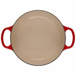 Deals 🔔 Le Creuset 3.5 Qt. Round Signature Dutch Oven With Stainless Steel Heart Knob | Cerise/Cherry Red ⌛ -Le Creuset Shop rs13485 ls2501 2267ssh 4