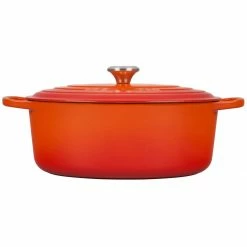 Best Sale ✨ Le Creuset 6.75 Qt. Oval Signature Dutch Oven With Stainless Steel Knob | Flame Orange 😀 -Le Creuset Shop rs14319 ls2502 332 2 scr 1