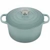Deals 😀 Le Creuset 5.25 Qt. Signature Deep Oven | Sea Salt ⭐ -Le Creuset Shop rs16597 ls2595e 24717ss lpr