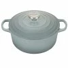 Brand new 💯 Le Creuset 4.5 Qt. Round Signature Dutch Oven With Stainless Steel Knob | Sea Salt 🔥 -Le Creuset Shop rs17055 ls2501 24717ss 1 1