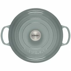 Buy 😀 Le Creuset 7.25 Qt. Round Signature Dutch Oven With Stainless Steel Knob | Sea Salt 😀 -Le Creuset Shop rs17065 ls2501 28717ss 3