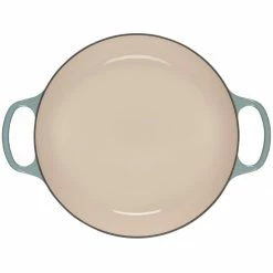 Deals 💯 Le Creuset 3.5 Qt. Signature Enameled Cast Iron Braiser With Stainless Steel Knob | Sea Salt 🔥 -Le Creuset Shop rs17081 ls2532 30717ss 4 lpr