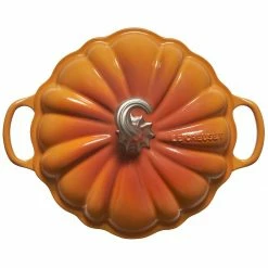 Flash Sale 🥰 Le Creuset 4 Qt. Pumpkin Cocotte | Persimmon ✔️ -Le Creuset Shop rs17340 220714 lcp2197