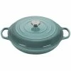 Outlet 🎁 Le Creuset 5 Qt. Signature Enameled Cast Iron Braiser With Stainless Steel Knob | Sea Salt 🛒 -Le Creuset Shop rs17354 rs12501 ls2532 32717ss p lpr