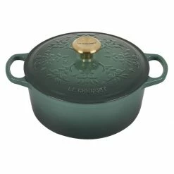 Promo 🎁 Le Creuset 4.5 Qt. Signature Dutch Oven | Noel (Artichaut) 👍