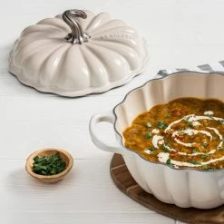 Best reviews of 💯 Le Creuset 4 Qt. Pumpkin Cocotte | Meringue 🎁 -Le Creuset Shop rs17488 cajun pumpkin soup 1