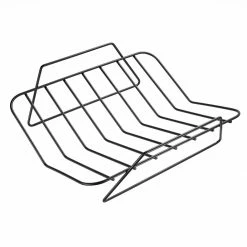 Deals 👏 Le Creuset Large Stainless Steel Roasting Pan With Nonstick Rack 🥰 -Le Creuset Shop rs7921 large rack angle