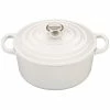 Deals 👍 Le Creuset 3.5 Qt. Round Signature Dutch Oven With Stainless Steel Knob | White ✔️ -Le Creuset Shop rs8272 ls2501 2216ss lpr