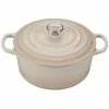 Brand new 😍 Le Creuset 3.5 Qt. Round Signature Dutch Oven With Stainless Steel Knob | Meringue White 🥰 -Le Creuset Shop rs9079 ls2501 22716ss lpr