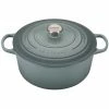 Buy 😀 Le Creuset 7.25 Qt. Round Signature Dutch Oven With Stainless Steel Knob | Sea Salt 😀