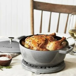 Flash Sale 😉 Staub 3.75 Qt Essential French Oven | Graphite Grey 😉 -Le Creuset Shop staub graph 3