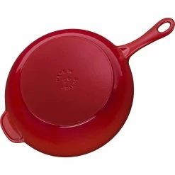 Cheapest 🔔 Staub 2.9 Qt Cast Iron Daily Pan | Cherry 😉 -Le Creuset Shop staub iron 3