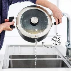 New 🥰 GreenPan Levels 11-Piece Nonstick Stackable Cookware Set 🥰 -Le Creuset Shop stockpot drain 1