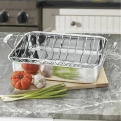 Outlet 🔔 Cuisinart Chef's Classic Stainless Steel 16" Rectangular Roaster With Rack 🎉 -Le Creuset Shop untitled 5