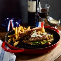 Cheapest 👍 Staub 10" Cast Iron Pure Grill Pan | Cherry Red 😍 -Le Creuset Shop untitled 8 2