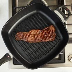 Coupon ⭐ Swiss Diamond | HD Deep Square Grill Pan - 11" X 11" 🎁 -Le Creuset Shop xd66281v1